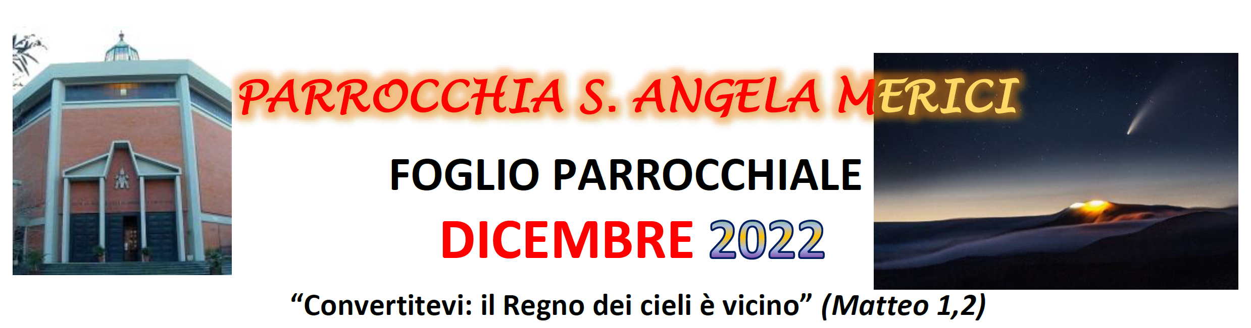 Il Foglio Parrocchiale di Dicembre