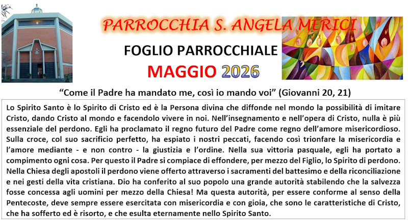 Il Foglio Parrocchiale mensile